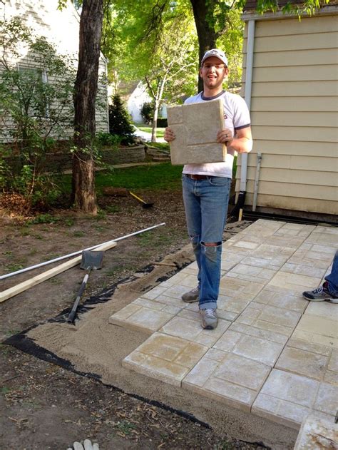 Bring on the yardwork- Part 1, Installing a Paver Patio | Stone patio designs, Patio pavers ...