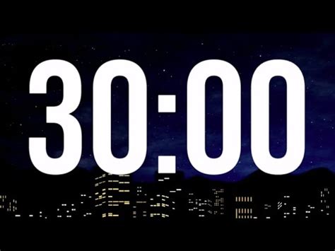 30 Minutes Timer With Alarm | White Noise and Dark Background For Sleep, Nap and Relaxation | No ...