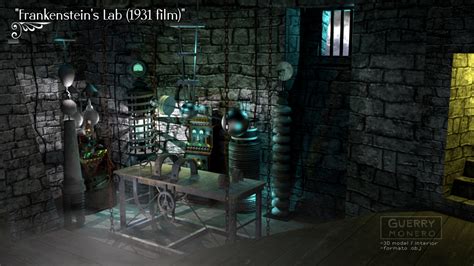 Frankenstein's Lab (1931 film) - 3D Model - ShareCG