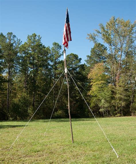 Show your colors by building a flagpole for your camp. It’s easy if you have the pioneering ...