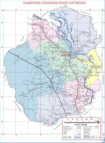 Kampong Chhnang Province Cambodia Road Map - Kampong Chhnang Province Cambodia • mappery