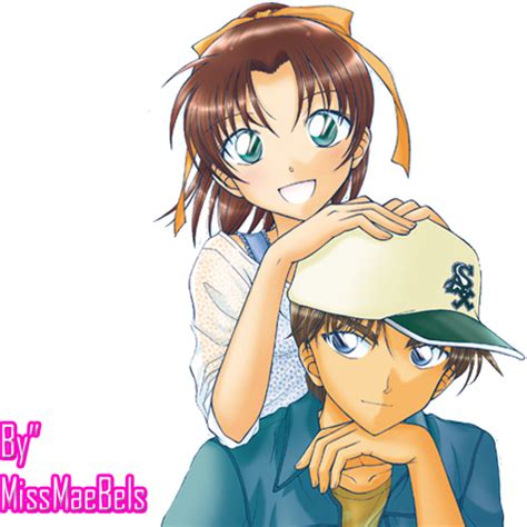 Heiji Hattori and Kazuha Toyama render by MissMaebels on DeviantArt