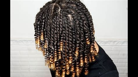 Mini Twist and Curl 'Straw Set' On Natural Hair – [Video] | Straw set natural hair, Hair styles ...