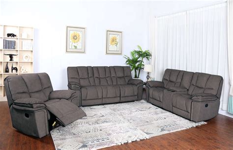 BARCELONA GRAY RECLINING SOFA & LOVESEAT SET (NEW) | Furniture ...