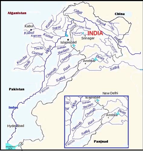 The Indus (Sindhu) River System - PCSSTUDIES - Geography