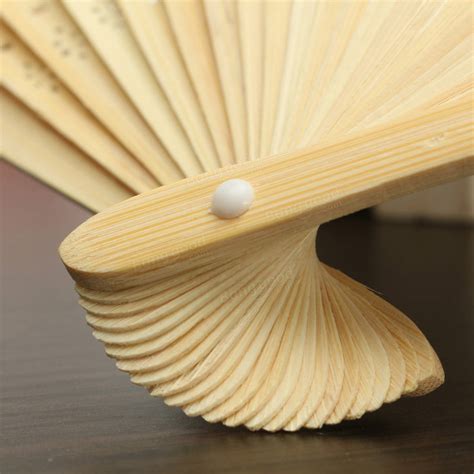 Simple Blank DIY Paper Hand Folding Fan Wedding Party Folding Fans Gift at Banggood