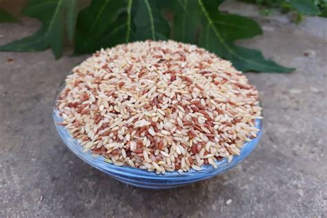 Rajamudi Rice; Red Color 2 Minerals Calcium Iron Strengthening Teeth - Arad Branding