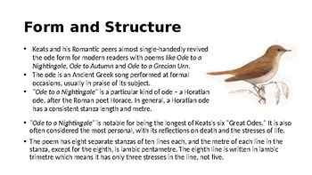 John Keats - Ode to a Nightingale Analysis and Questions | TpT