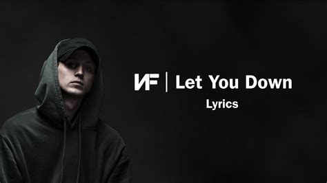 NF - Let You Down (Lyrics) - YouTube