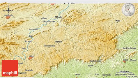 Physical 3D Map of Ararat