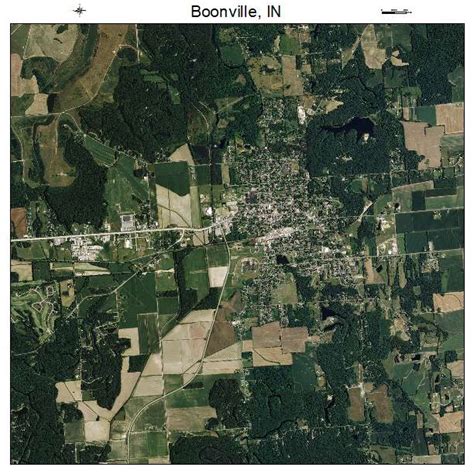 Aerial Photography Map of Boonville, IN Indiana