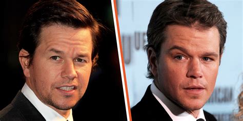 Matt Damon Mark Wahlberg Look Alike