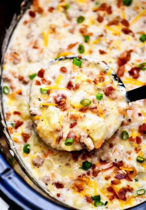 Slow Cooker Bacon Cheeseburger Soup - Life In The Lofthouse