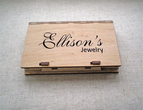 Wood Box Custom Engraving Box Plywood Storage Box Laser Cut Box Personalized Trinket Box ...