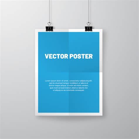 Free Vector | Blue poster template
