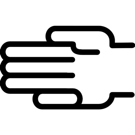 Hand Outline Vector SVG Icon - SVG Repo