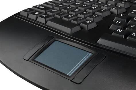 Adesso WKB-4500UB Tru-Form Wireless Ergonomic Touchpad Keyboard