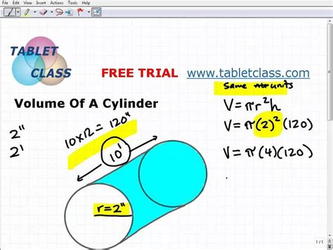 how to find the volume of a cylinder | Volume of a cylinder, Education, Volume