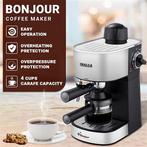 Semi-Automatic Inalsa Bonjour Coffee Maker at Rs 3995/piece in New Delhi | ID: 2850653732430