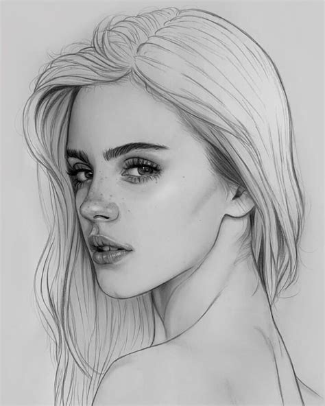 Beauty in WIP Drawings | Art drawings beautiful, Portrait sketches ...