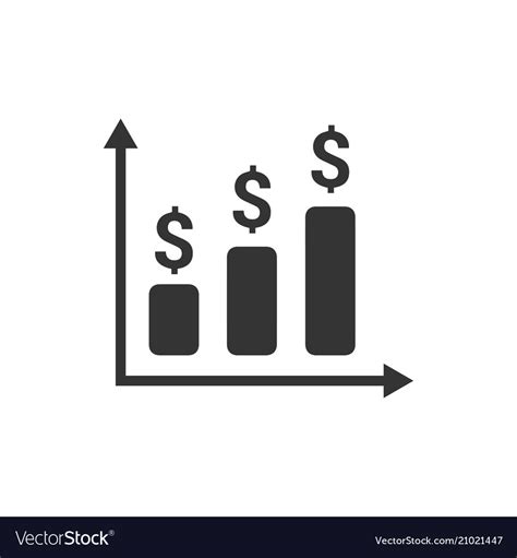 Financial profit icon Royalty Free Vector Image