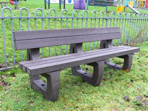 Recycled Plastic Garden Bench 4 Seater Colne by Kedel