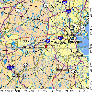 Wellesley Hills, Massachusetts (MA) ~ population data, races, housing ...