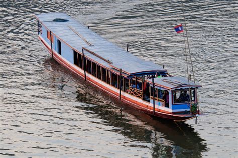 Laos river boat - Impressions from Bicycle Travels