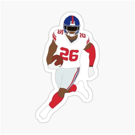 "Saquon " Sticker for Sale by EscherTDesigns | Redbubble