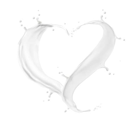 Heart milk, yogurt or cream wave splash background 12962644 Vector Art ...