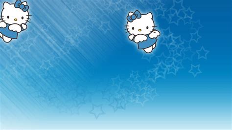 Hello Kitty Wallpaper Blue