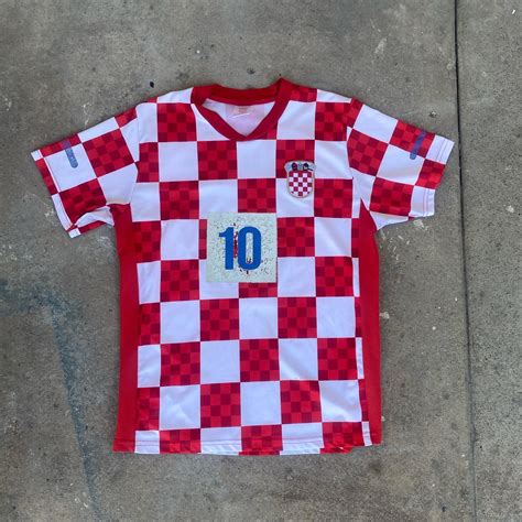 Croatia #10 Luka Modrić Soccer Jersey Excellent... - Depop