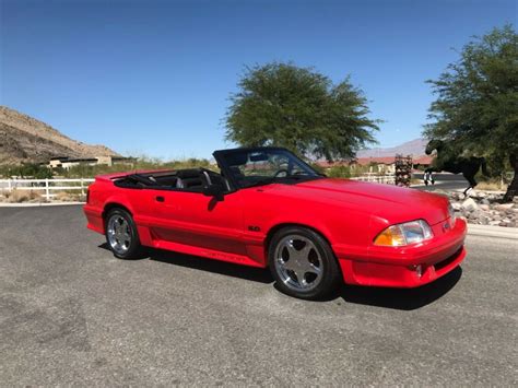 1993 Ford Mustang Convertible Red RWD Automatic GT - Classic Ford ...