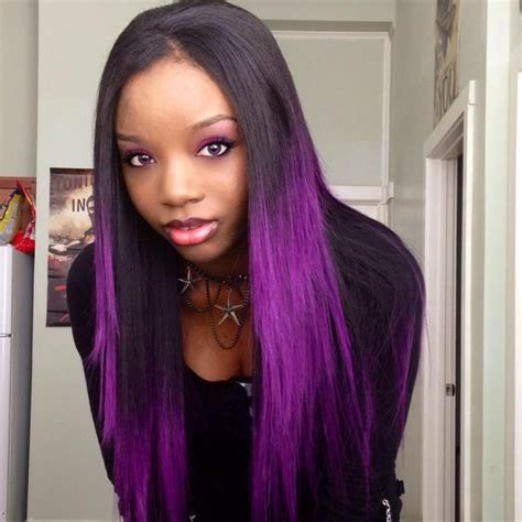 Beautiful #Goth girl Isolebella Fearful Escape Shadowrun, cWOD, etc. Purple Black Hair, Half And ...