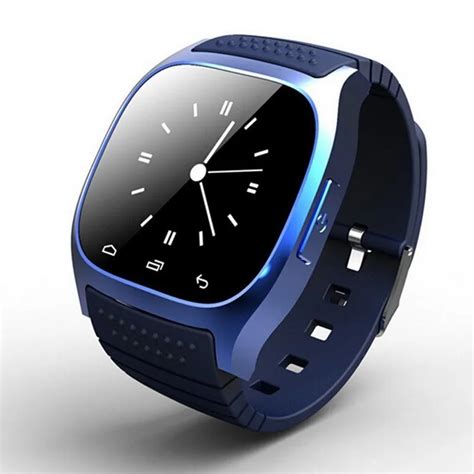 Smartwatch M26 Bluetooth Smart Watch With LED Alitmeter Music Player Pedometer For Apple IOS ...