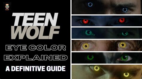 Werewolf/Were-Creature Eyes on TEEN WOLF | A Definitive Guide - YouTube