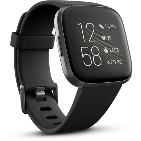 Fitbit Versa 2 Smart Watch - Black Carbon | BIG W