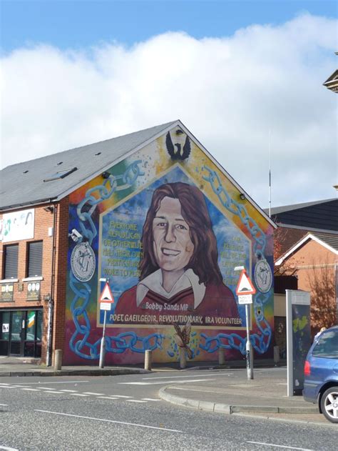 Bobby Sands - an Ulster hero, mural in Belfast | Belfast murals, Wall painting, Mural