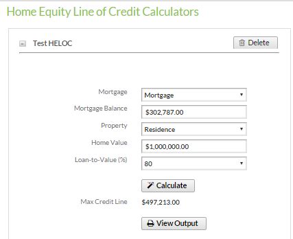 Home Equity Line of Credit (HELOC) Calculator – Support