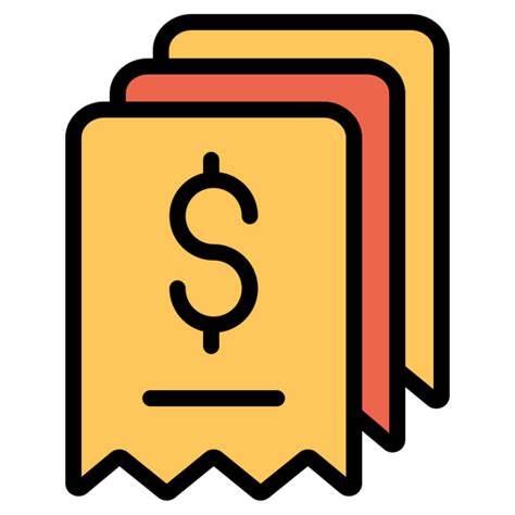 Payroll Icon - Download in Colored Outline Style