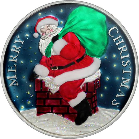 2024 Christmas Silver Rounds - Christmas Holiday 2024