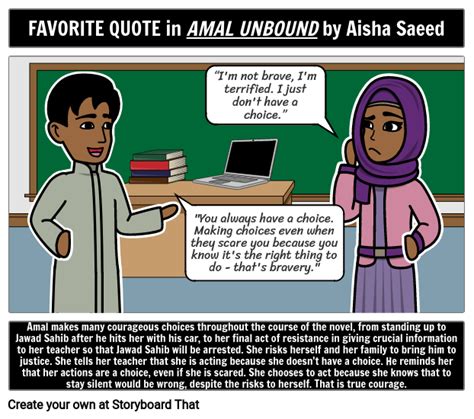 Amal Unbound Favorite Quote Storyboard by liane