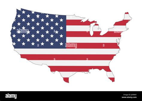 map of united states of america flag Stock Vector Image & Art - Alamy