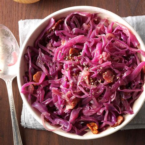 Red Cabbage With Bacon Recipe | Taste of Home