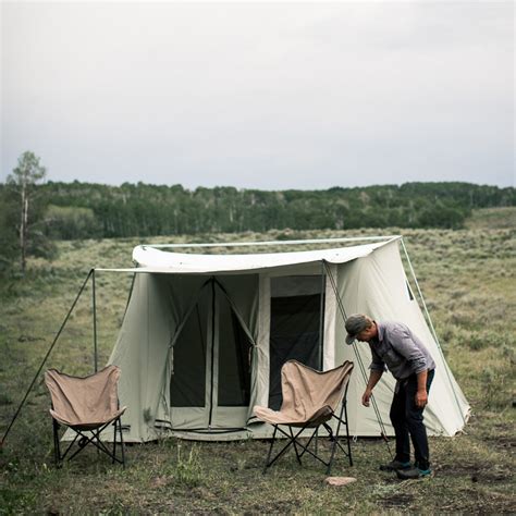 The Springbar Canvas HIGHLINE 8 TENT offers easy & simple one person set up. Construction ...