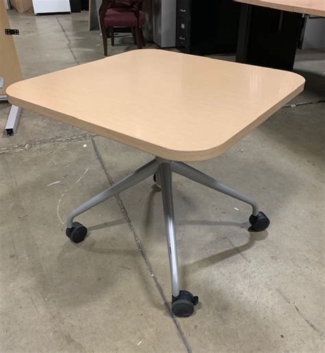 Kimball Adjustable Height Mobile Table (UF99X) | Thrifty Office Furniture