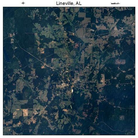 Aerial Photography Map of Lineville, AL Alabama