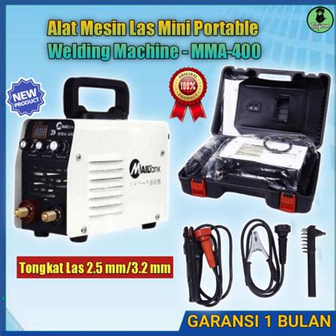 Jual PROMO ORIGINAL Mesin Las Mini Portable Welding Machine - MMA-400 alat las mini mesin las ...