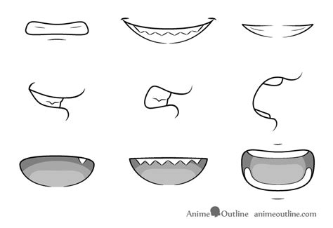 How to Draw Anime & Manga Teeth Tutorial - AnimeOutline