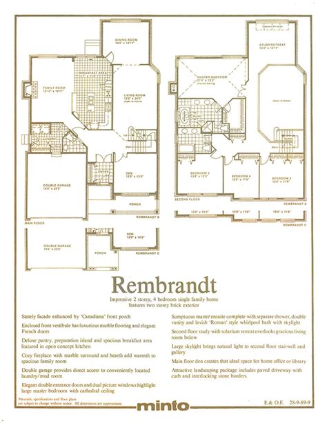 Minto Homes Floor Plans | Viewfloor.co